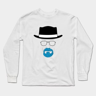 Heisenberg's blue goatee Long Sleeve T-Shirt